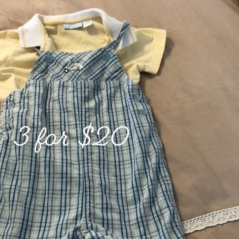 1st Impressions shortalls 24m 3itemsfor$20